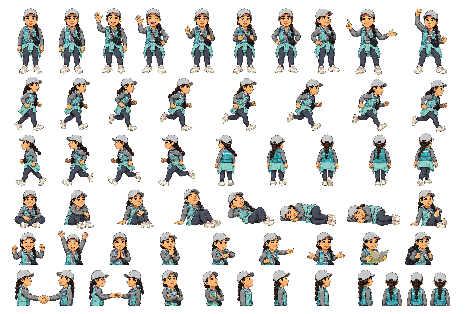 Ms. Favi Sprite Sheet